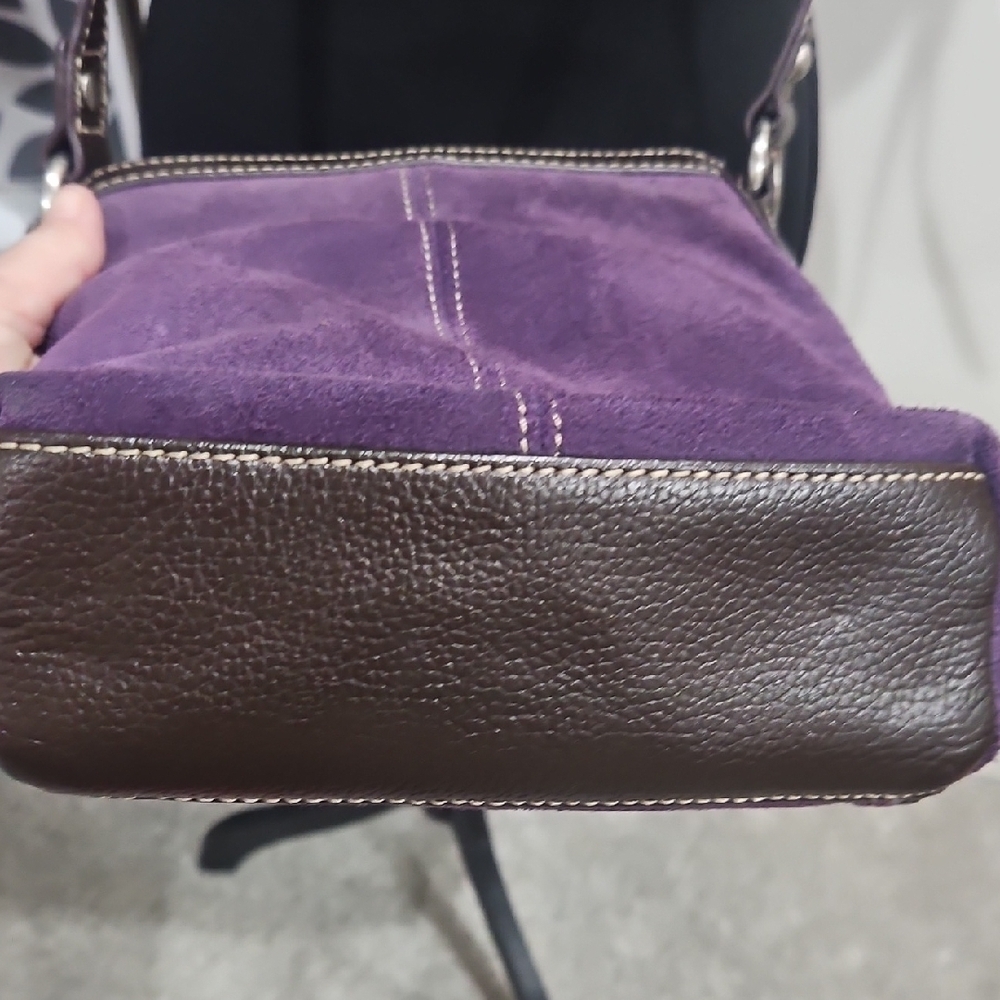 Coldwater Creek Purple Crossbody Bag with Silver Accents - Picture 10 of 12